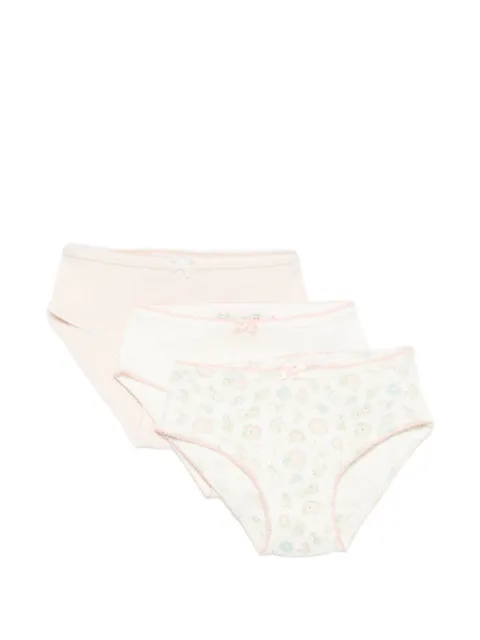 Bonpoint bow-detail panties (pack of three)