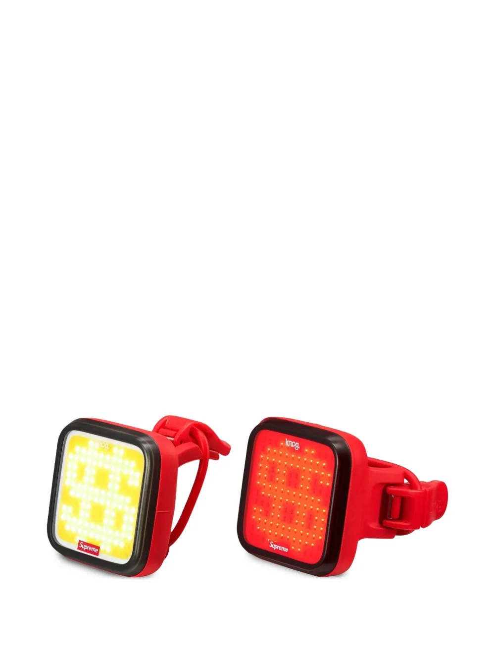 Supreme Knog blinder bicycle lights (set of two) - Rot