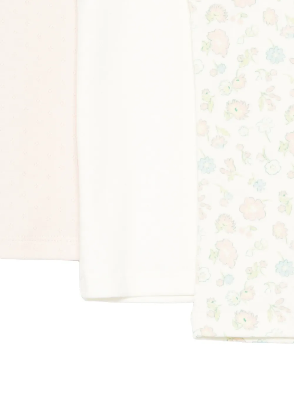 Bonpoint Floral Tops (set Of Three) - Neutrals 