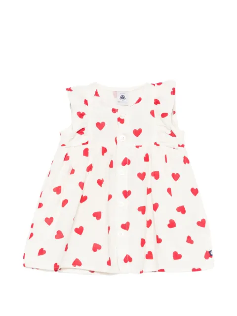 Petit Bateau heart-print dress set