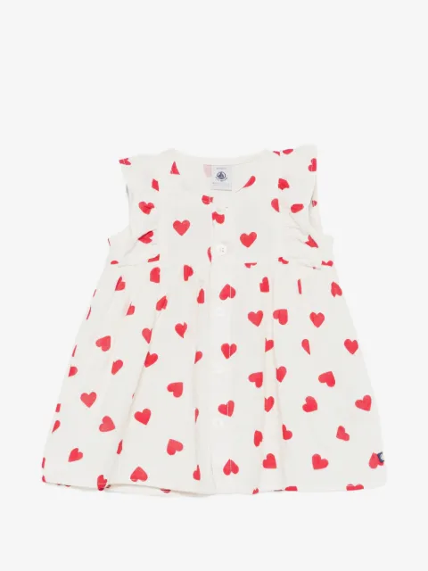 Petit Bateau heart-print dress set
