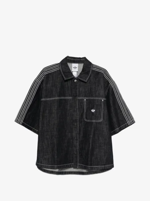 adidas striped pocket shirt