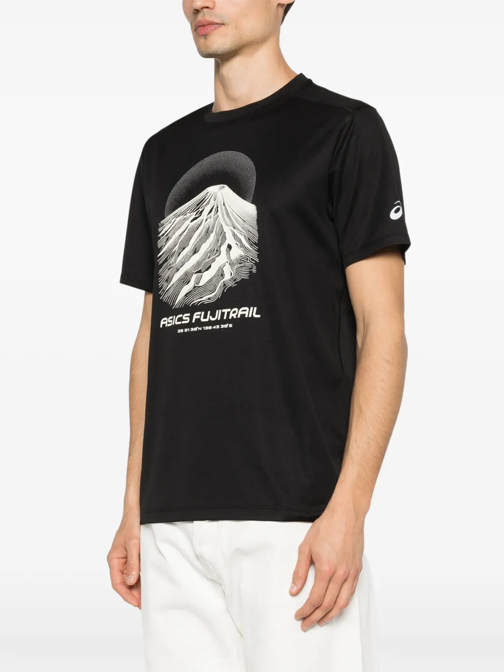 ASICS Fujitrail T-shirt met print Zwart
