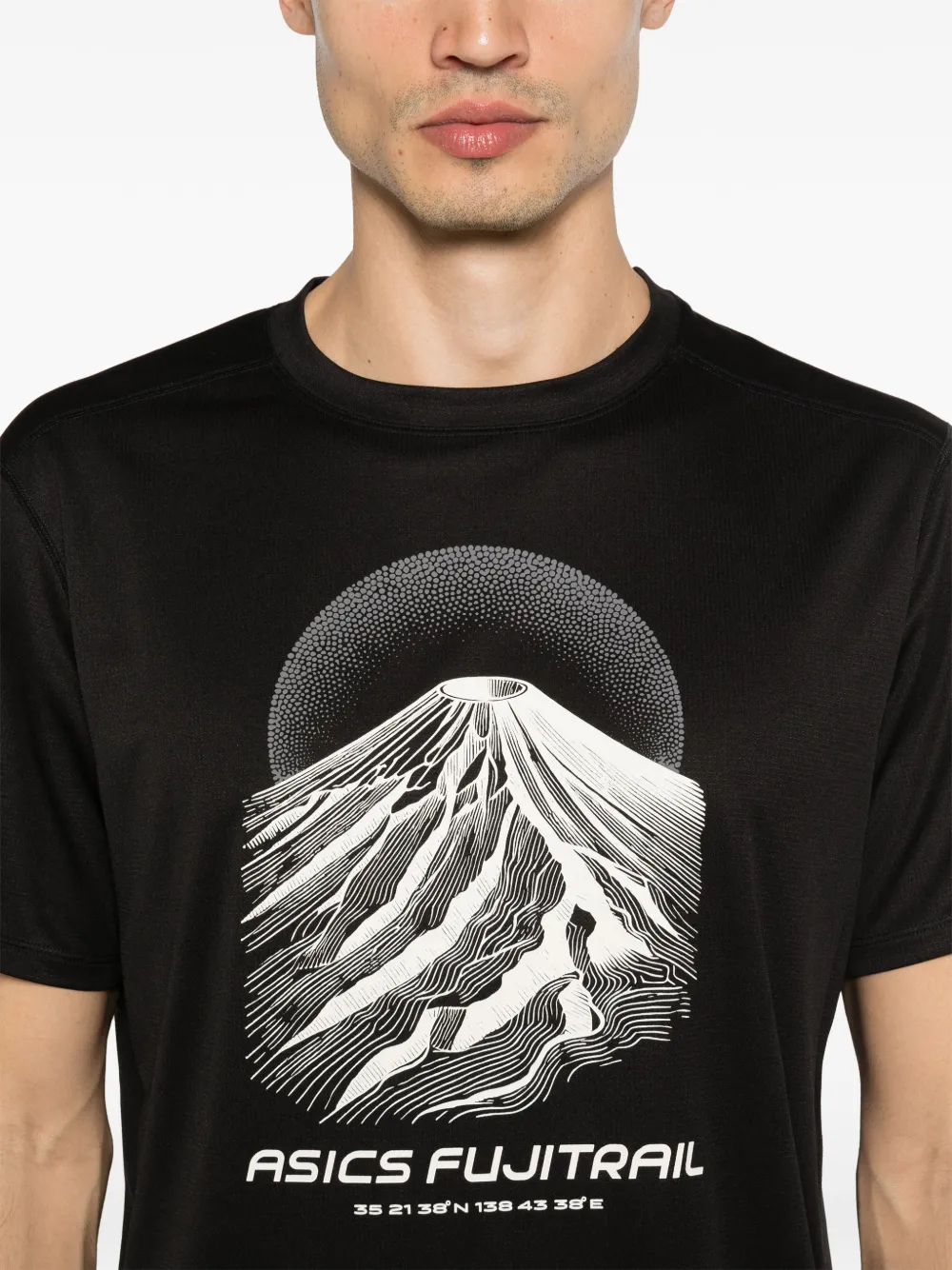 ASICS Fujitrail T-shirt met print Zwart