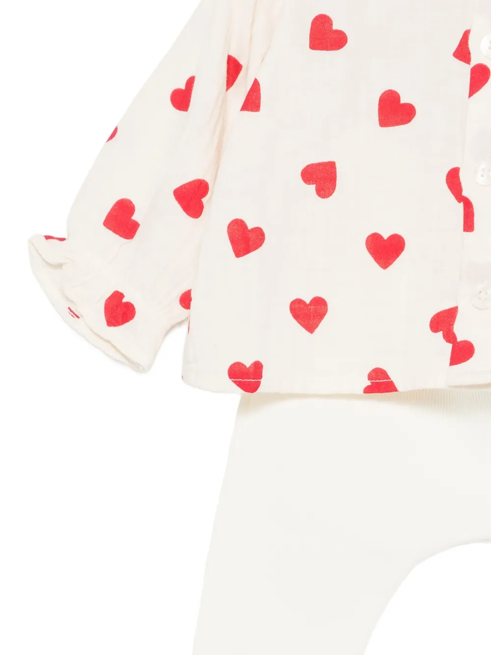 Heart-Print Trouser Set