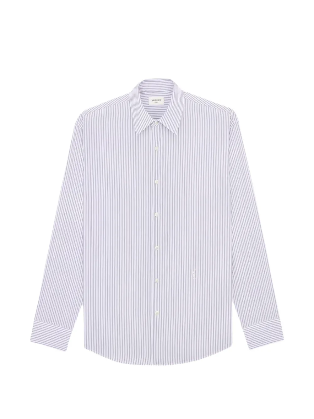 Saint Laurent striped buttoned shirt - White