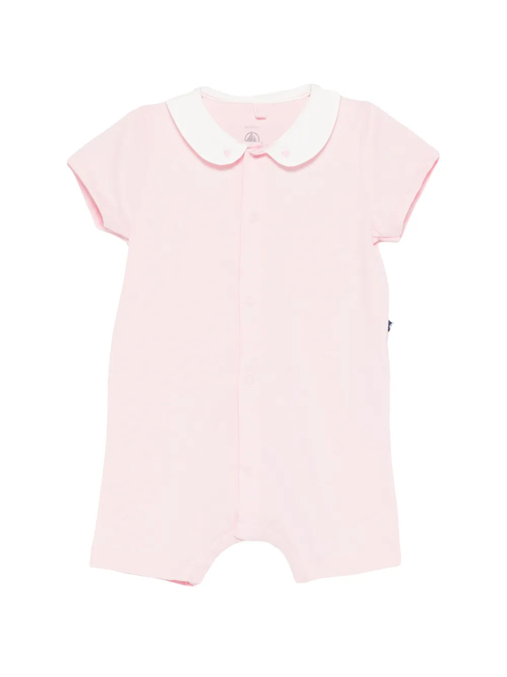Petit Bateau round-collar romper - Rosa