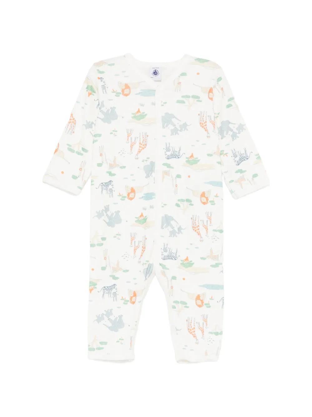 Petit Bateau patterned romper - Bianco