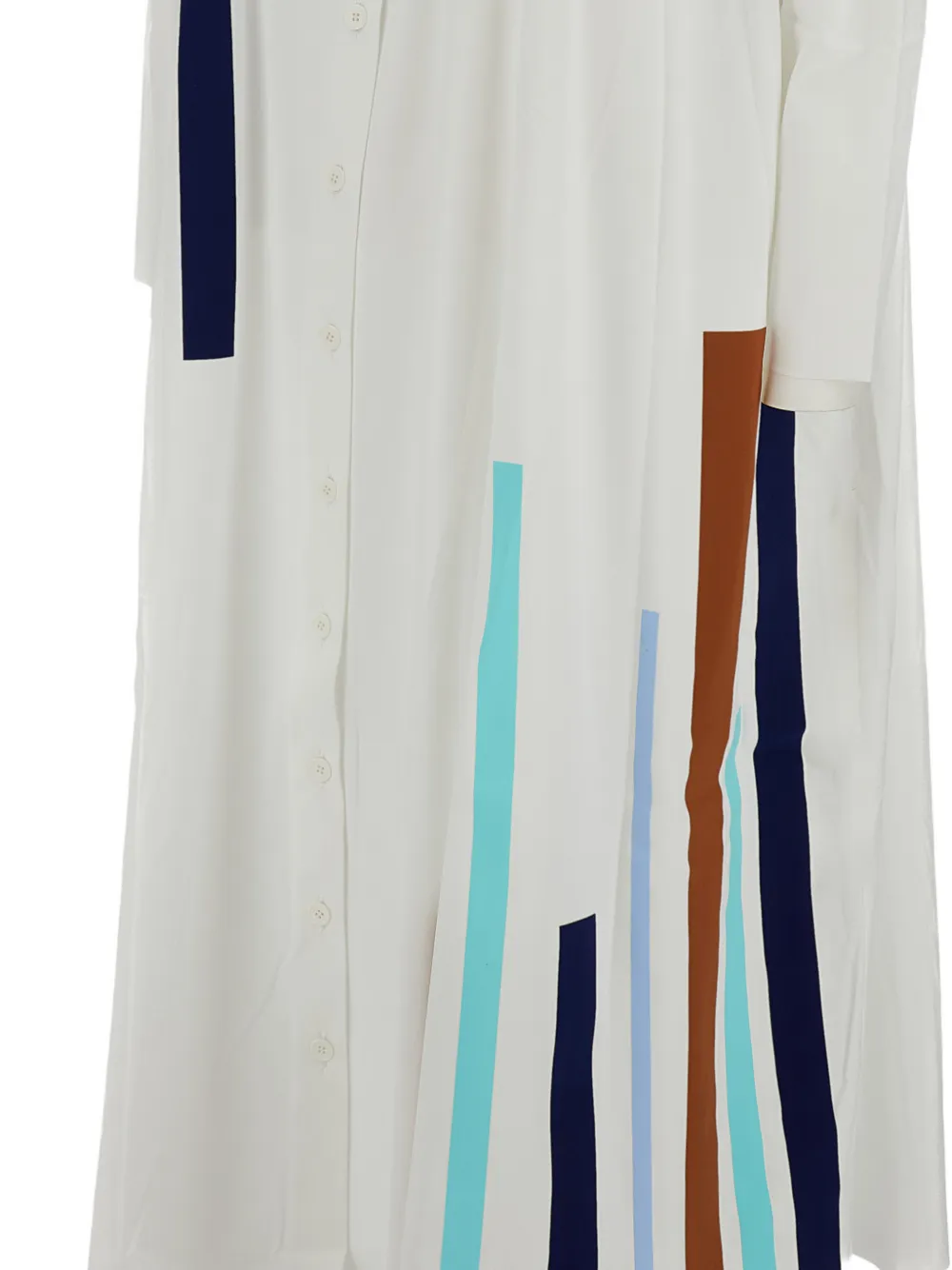  Irie' Buttoned Midi Dress - White 