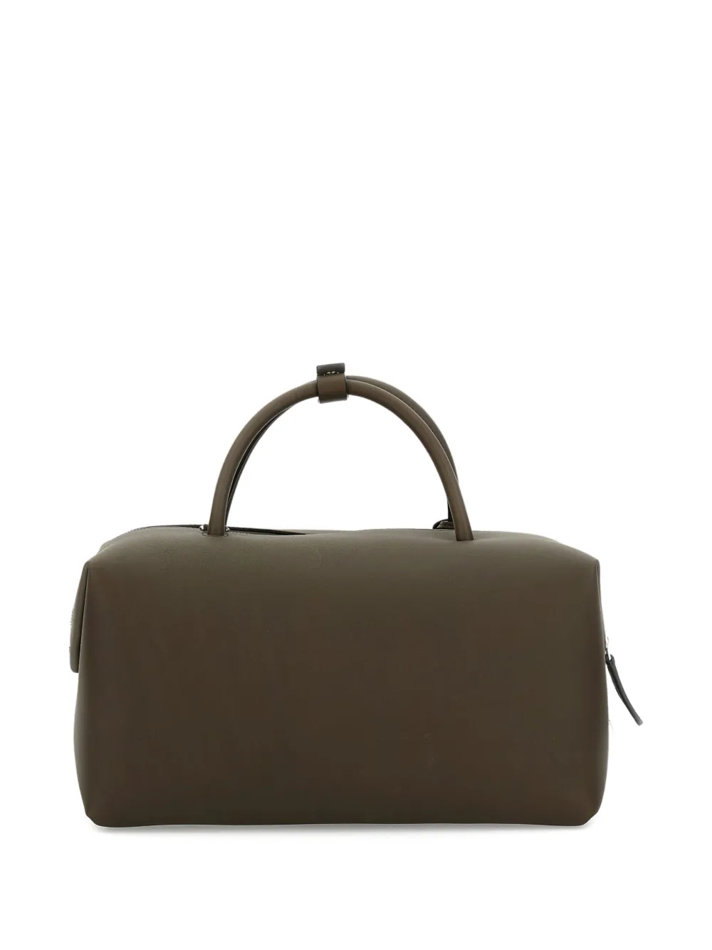  Max Mara Medium Folded-sides Leather Tote Bag - Green 