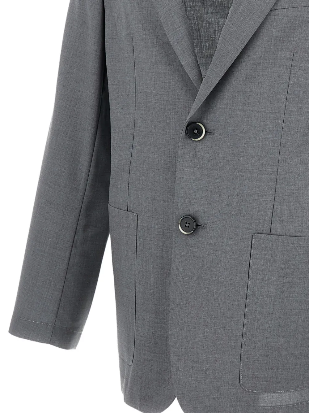  Barena Patch-pocket Single-breasted Blazer - Grey 