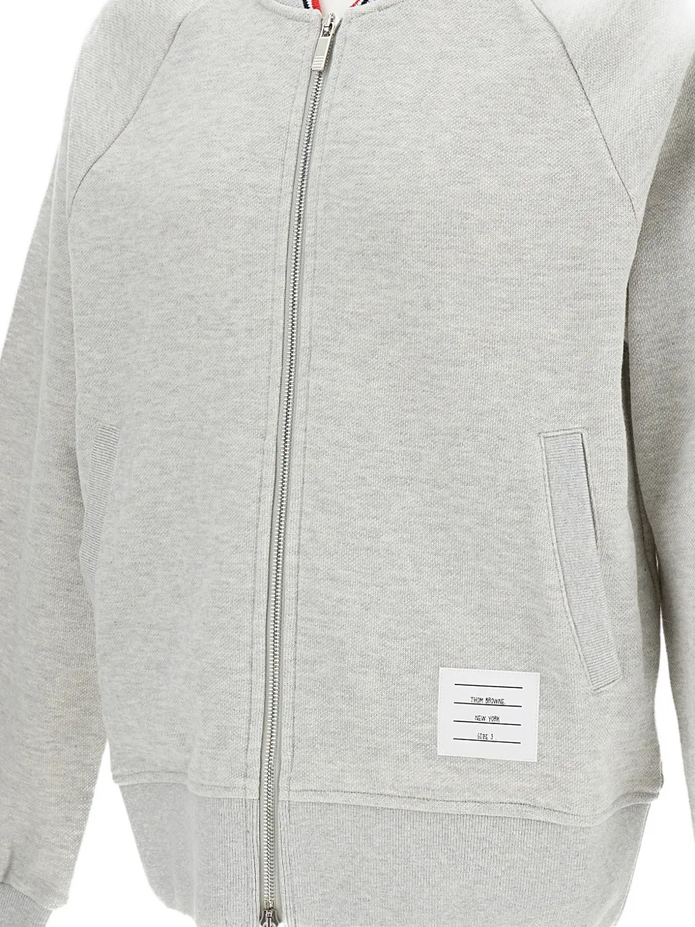  Thom Browne Zip-up Bomber Jacket - Grey 