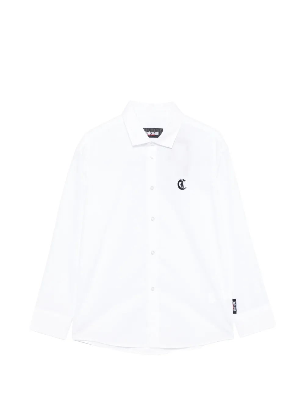 Roberto Cavalli Junior logo-embroidered shirt - Bianco
