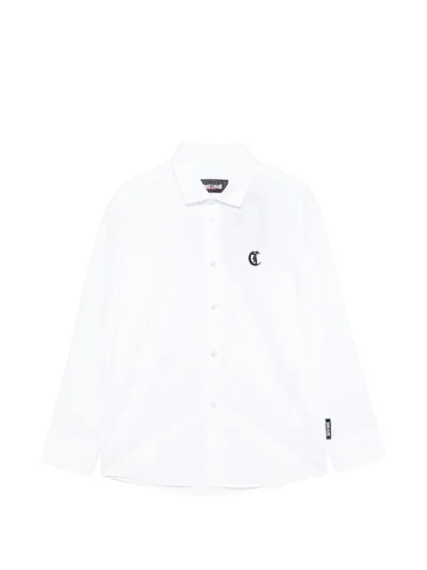 Roberto Cavalli Junior logo-embroidered shirt