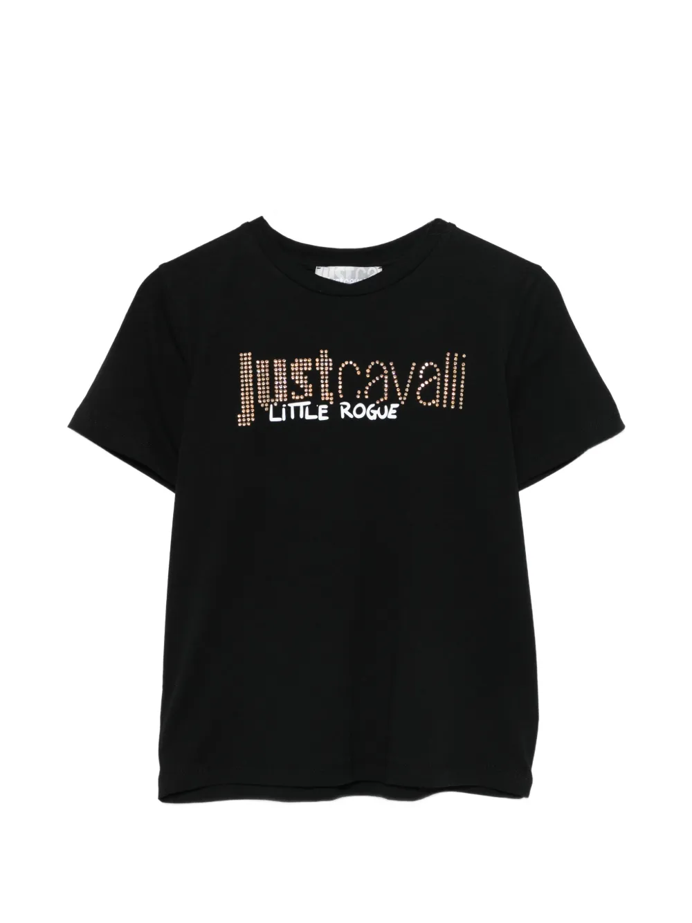 Roberto Cavalli Junior logo-embellished T-shirt - Nero