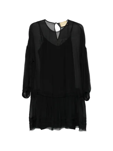 Momoni Agave ruffled mini dress