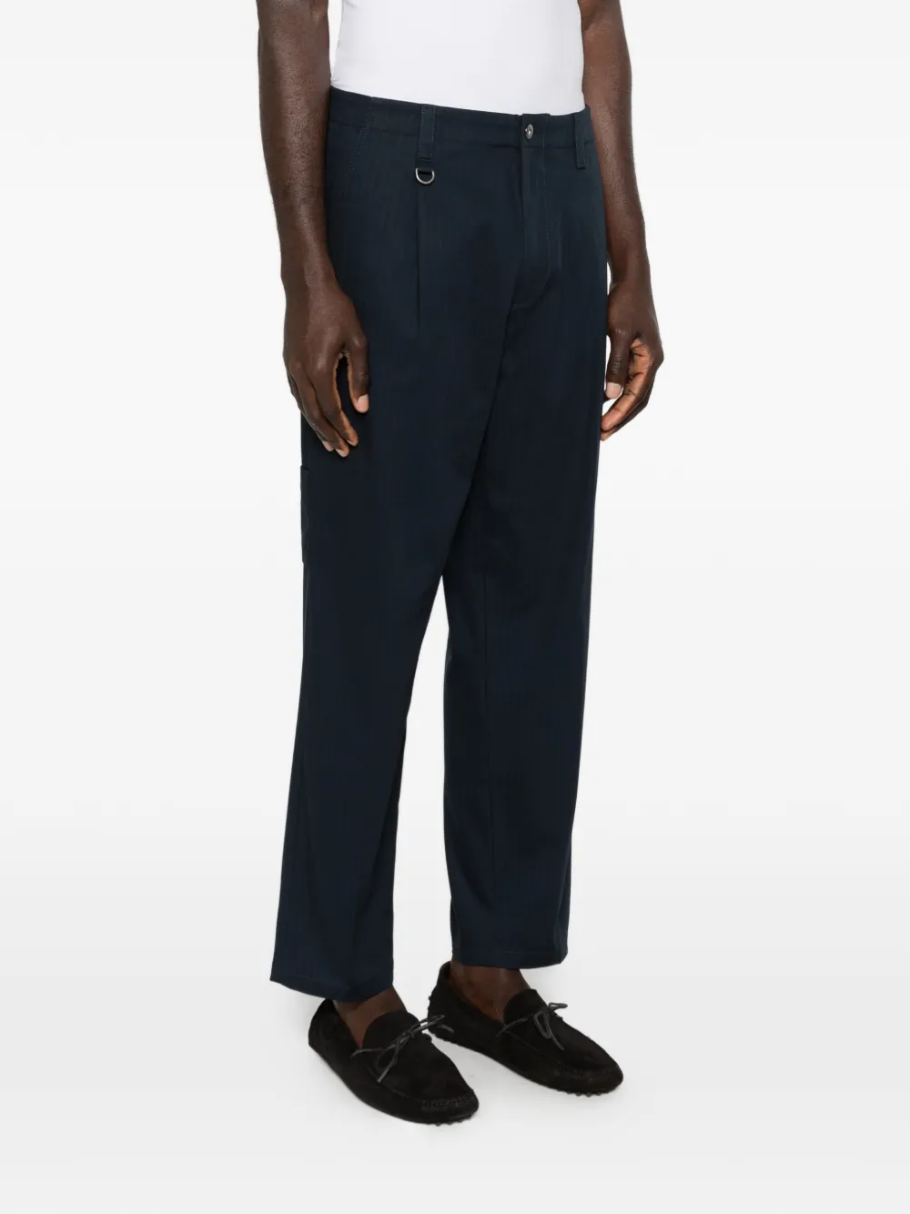  Paolo Pecora Belt-loops Trousers - Blue 
