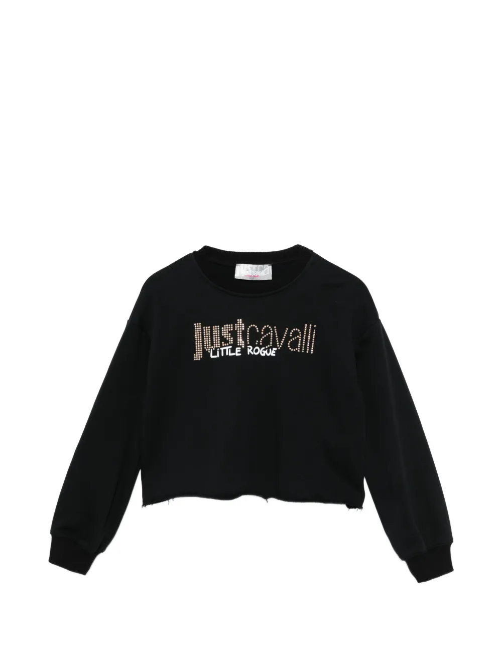 Roberto Cavalli Junior logo-embellished sweatshirt - Nero