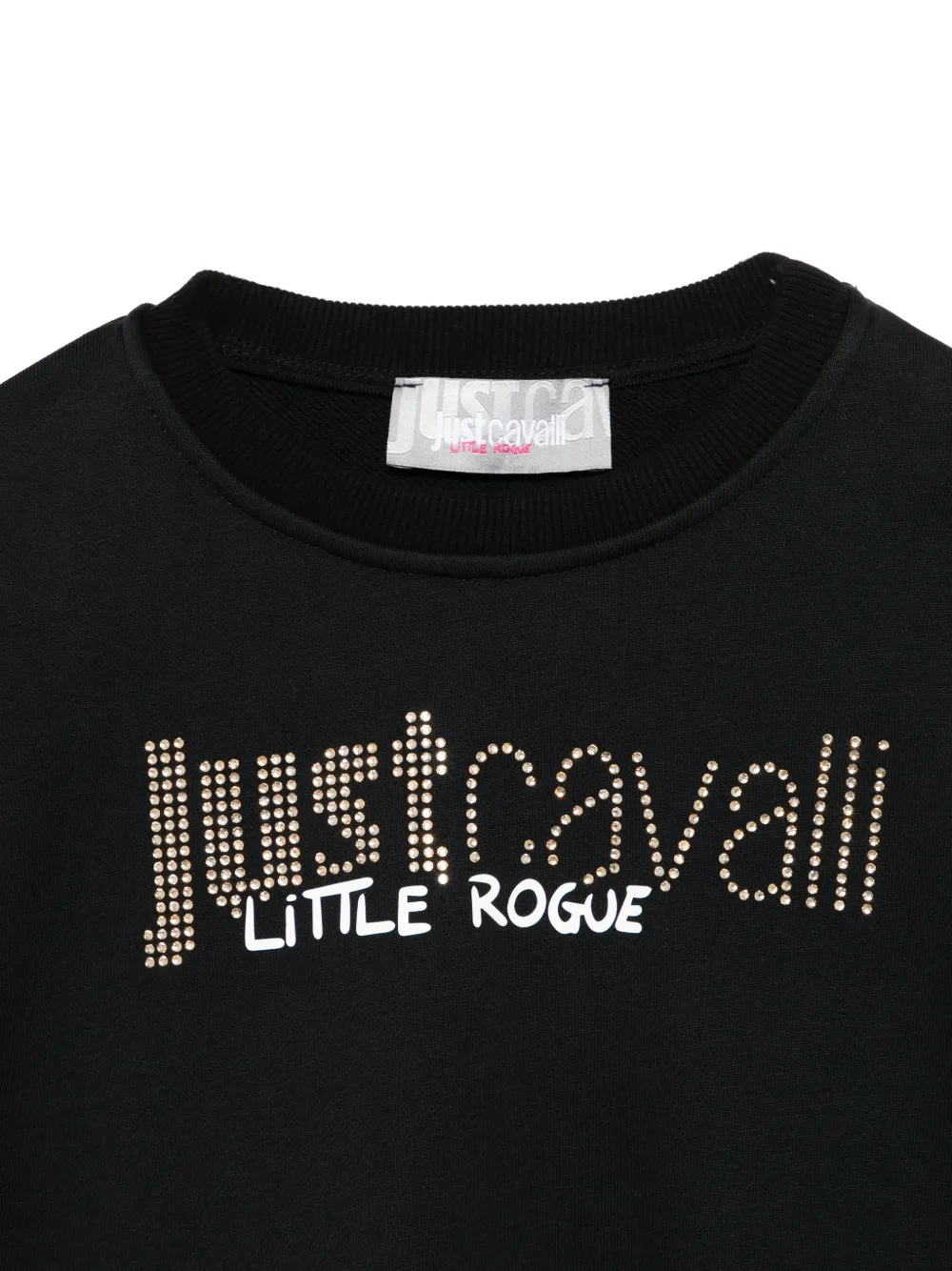  Roberto Cavalli Junior Logo-embellished Sweatshirt - Black 