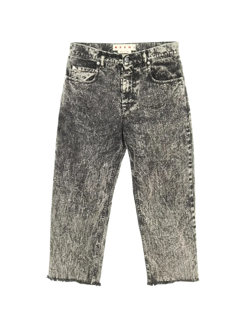 Marni Pre-Owned 2010s denim damage processing pants - Grigio