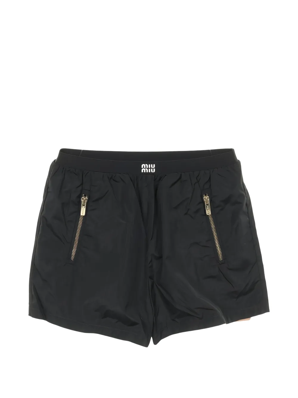 Miu Miu Pre-Owned 2020s logo short trousers - Nero