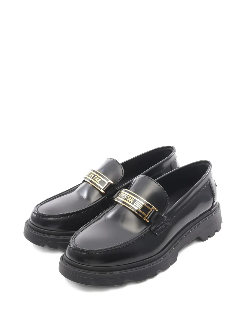 Christian Dior Pre-Owned 2010s hardware loafers - Schwarz