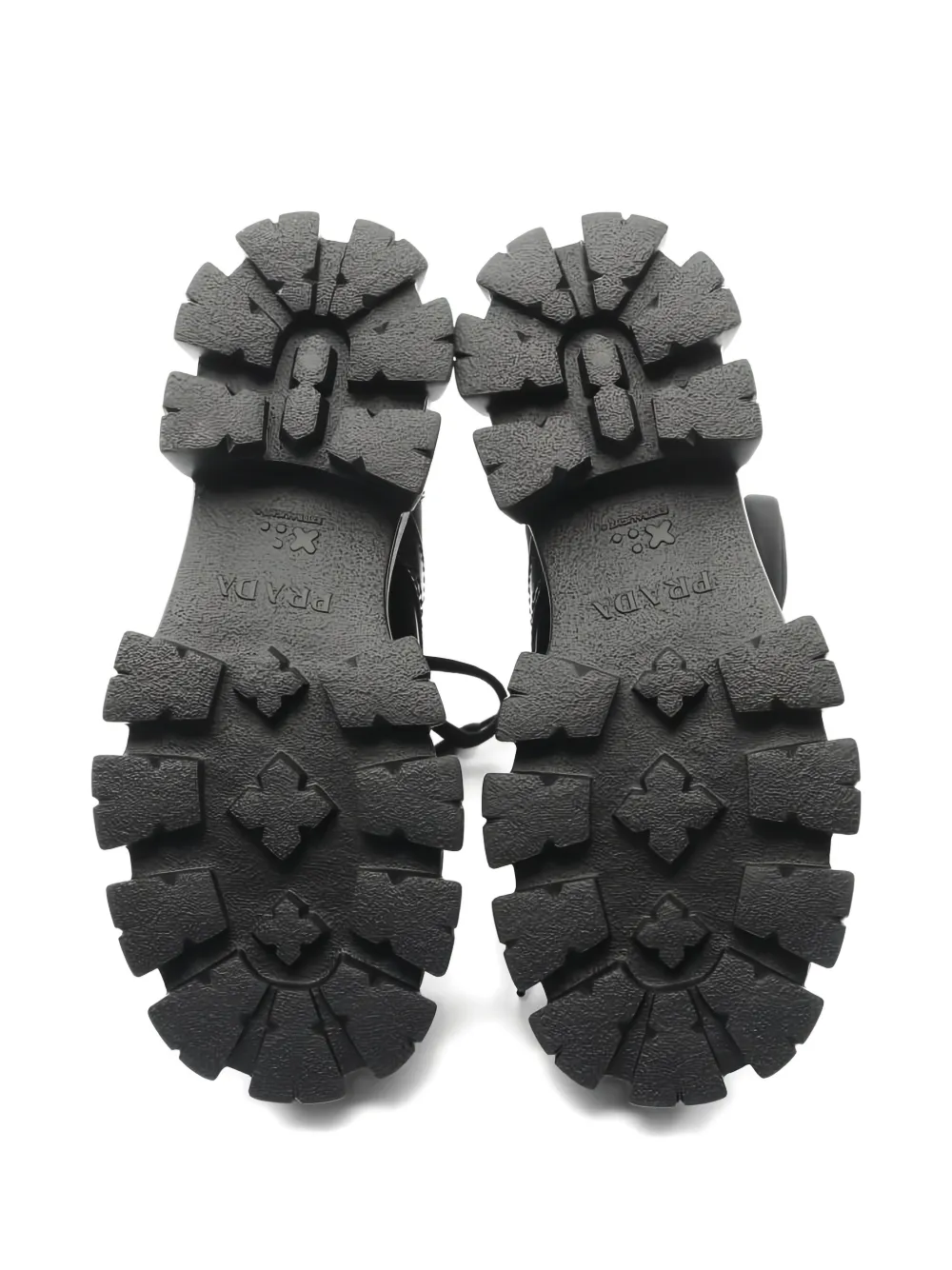 Pre-owned Prada 2010s Monolith Leather Boots In Black