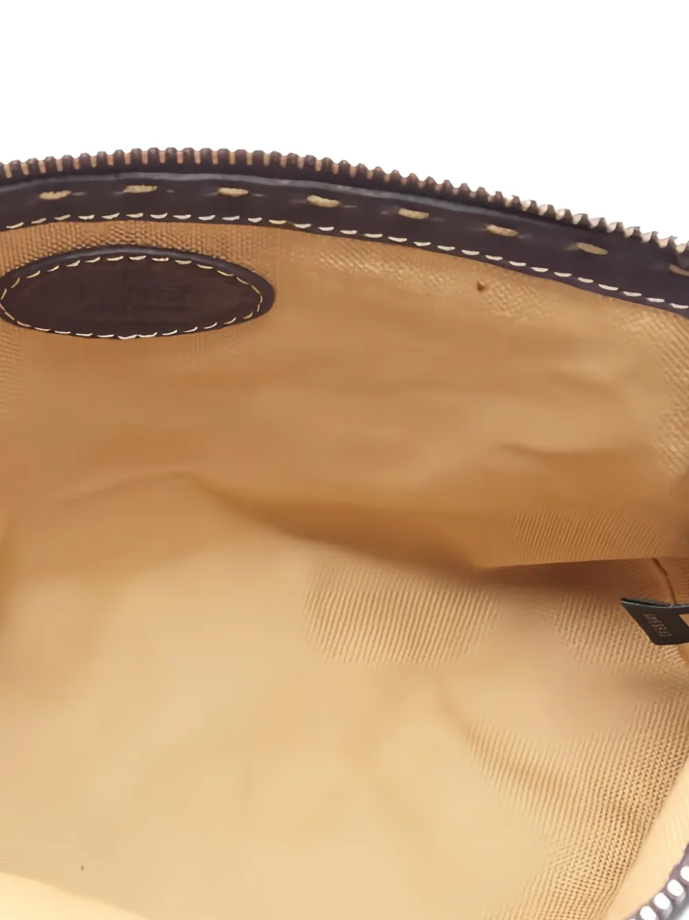 Fendi Pre-owned 00s Selleria Leather Pouch in Purple, view 3