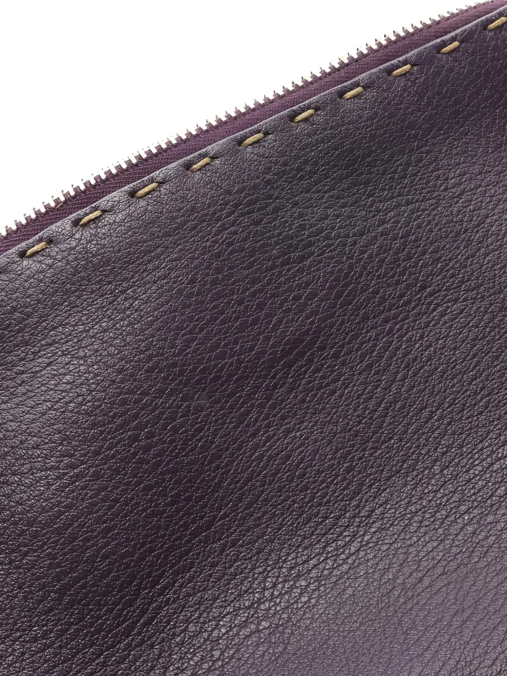 Fendi Pre-owned 00s Selleria Leather Pouch in Purple, view 4