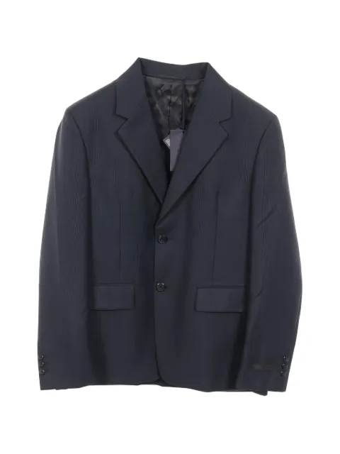 Prada Pre-Owned checked single-breasted blazer