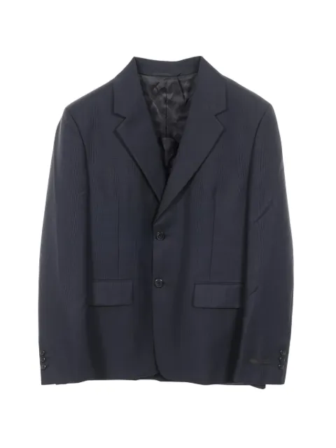 Prada Pre-Owned checked single-breasted blazer