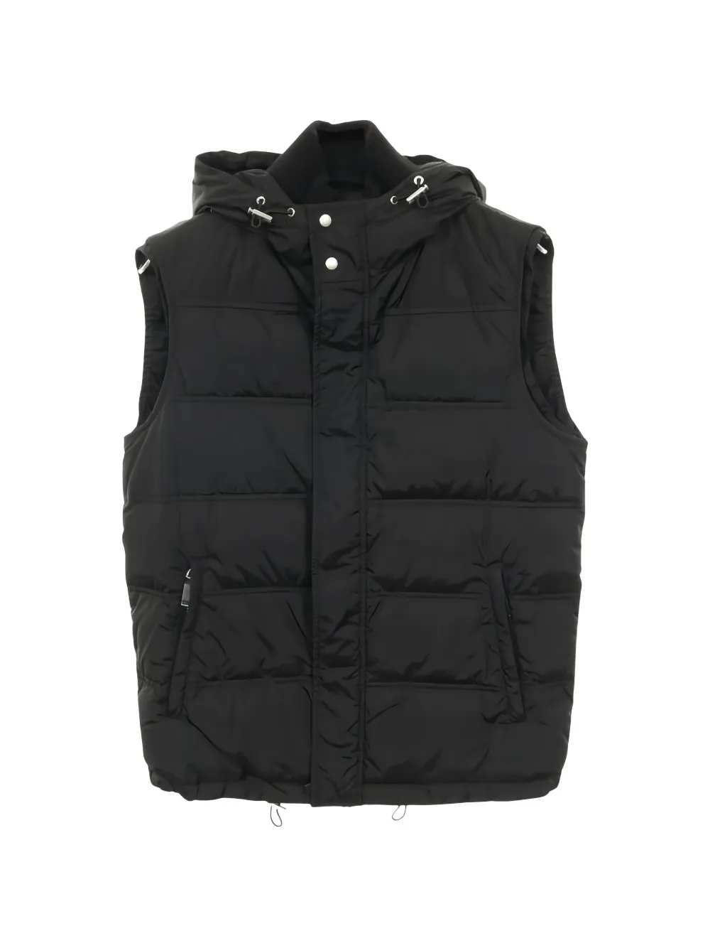 Gucci Pre-Owned hooded puffer gilet - Schwarz