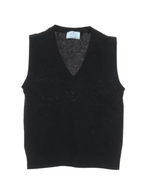Prada Pre-Owned strikket vest med V-hals