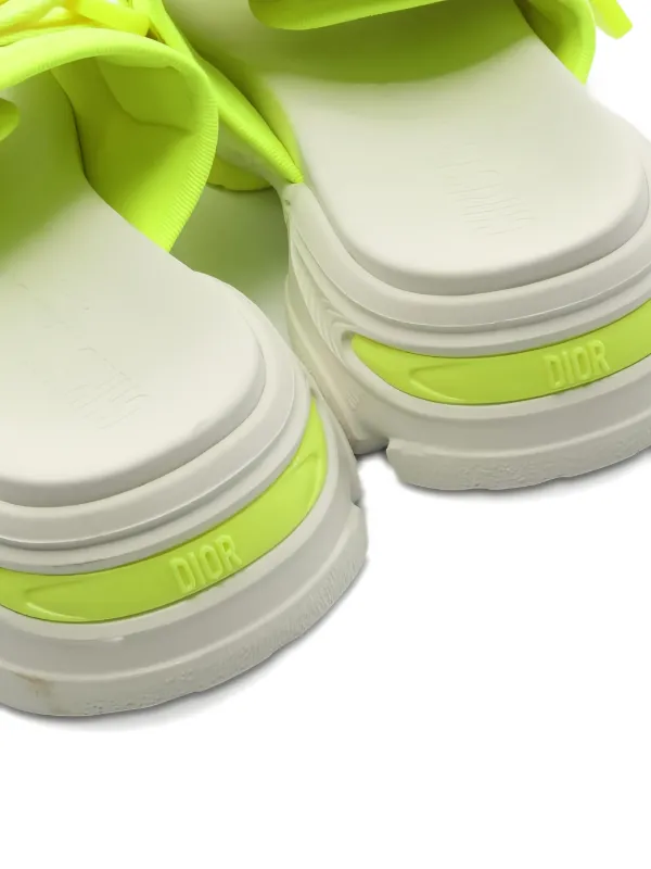 Christian Dior D-WANDER サンダル Christian Dior Pre-Owned 1910s D-Wander Sandals | Yellow | FARFETCH IN