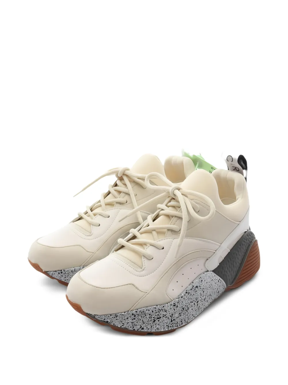 Stella McCartney Pre-Owned 2020s eclipse platform sneakers - Nude