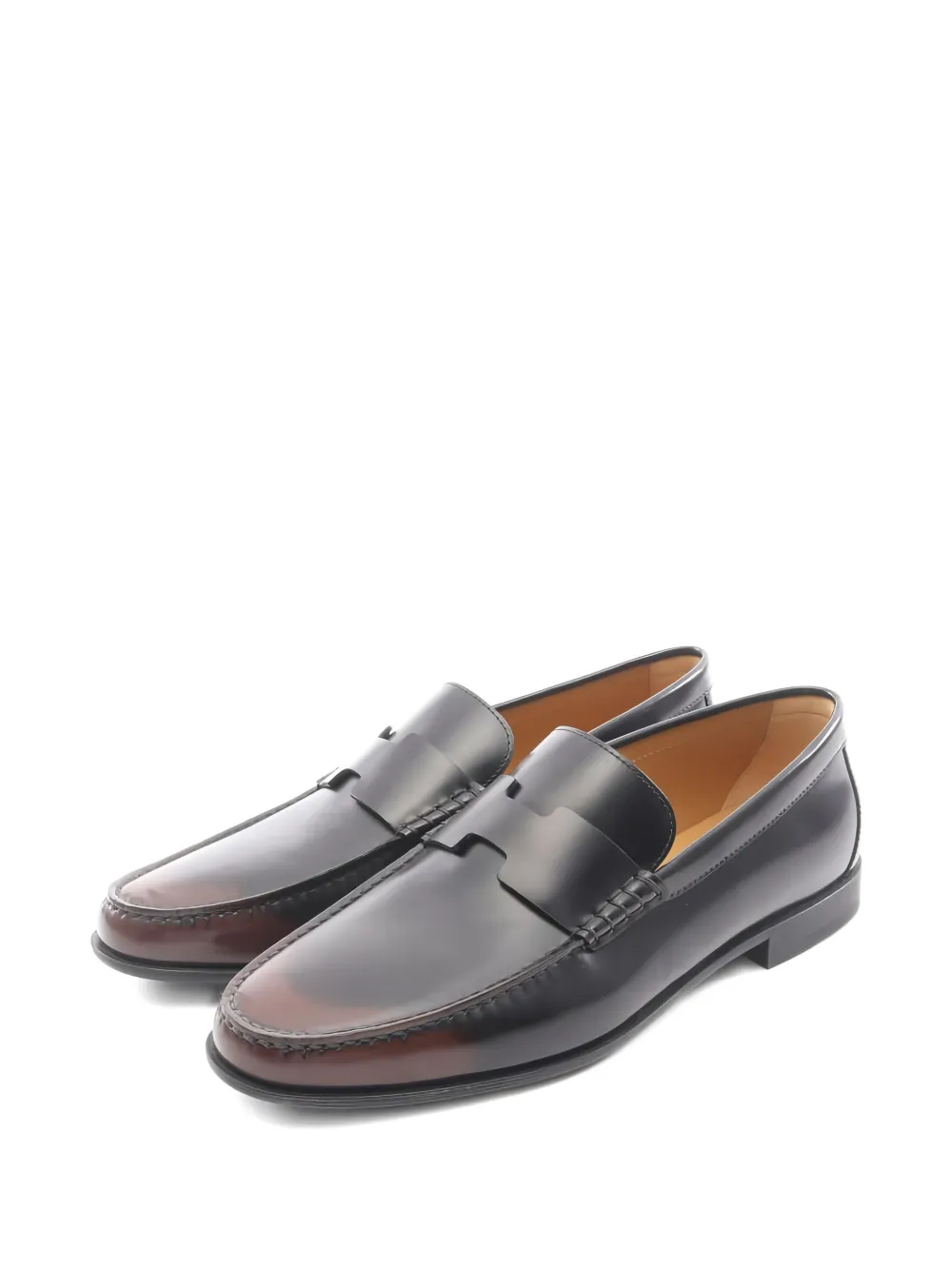 Hermès Pre-Owned 2010s Duke leather loafers - Schwarz