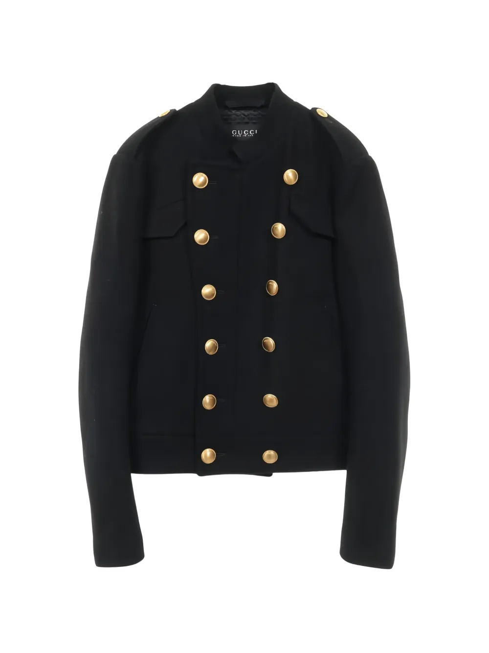 Gucci Pre-Owned 2000s double-breasted wool jacket - Nero