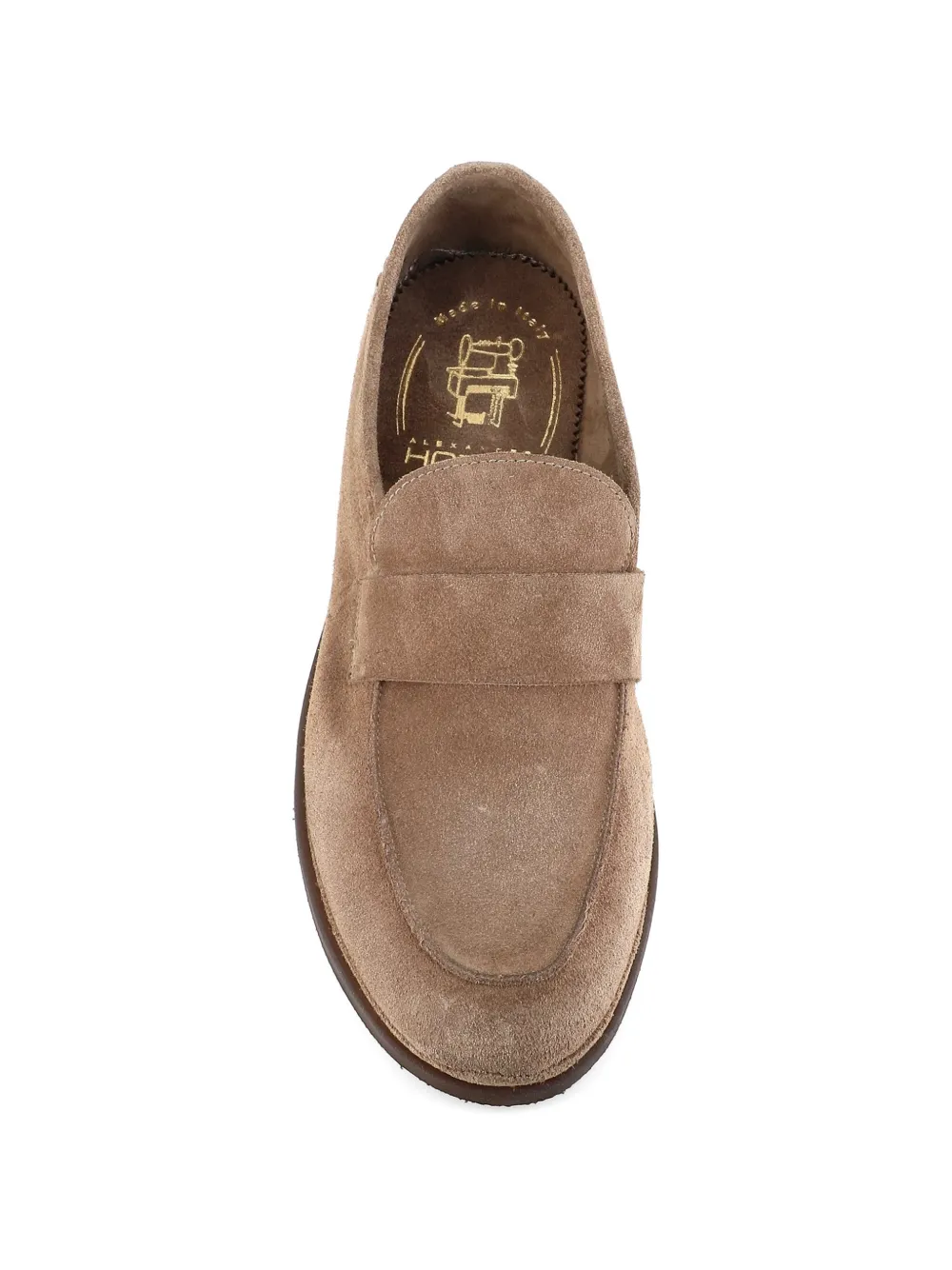 Alexander Hotto strap suede loafers Beige