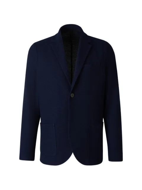 Harris Wharf London honeycomb knit two-button blazer