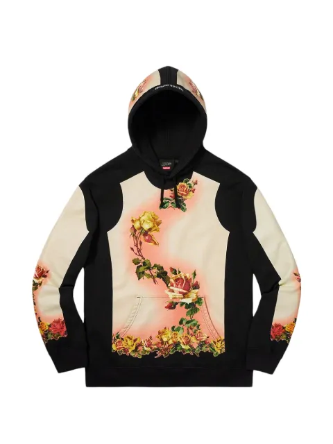 Supreme floral-print hoodie