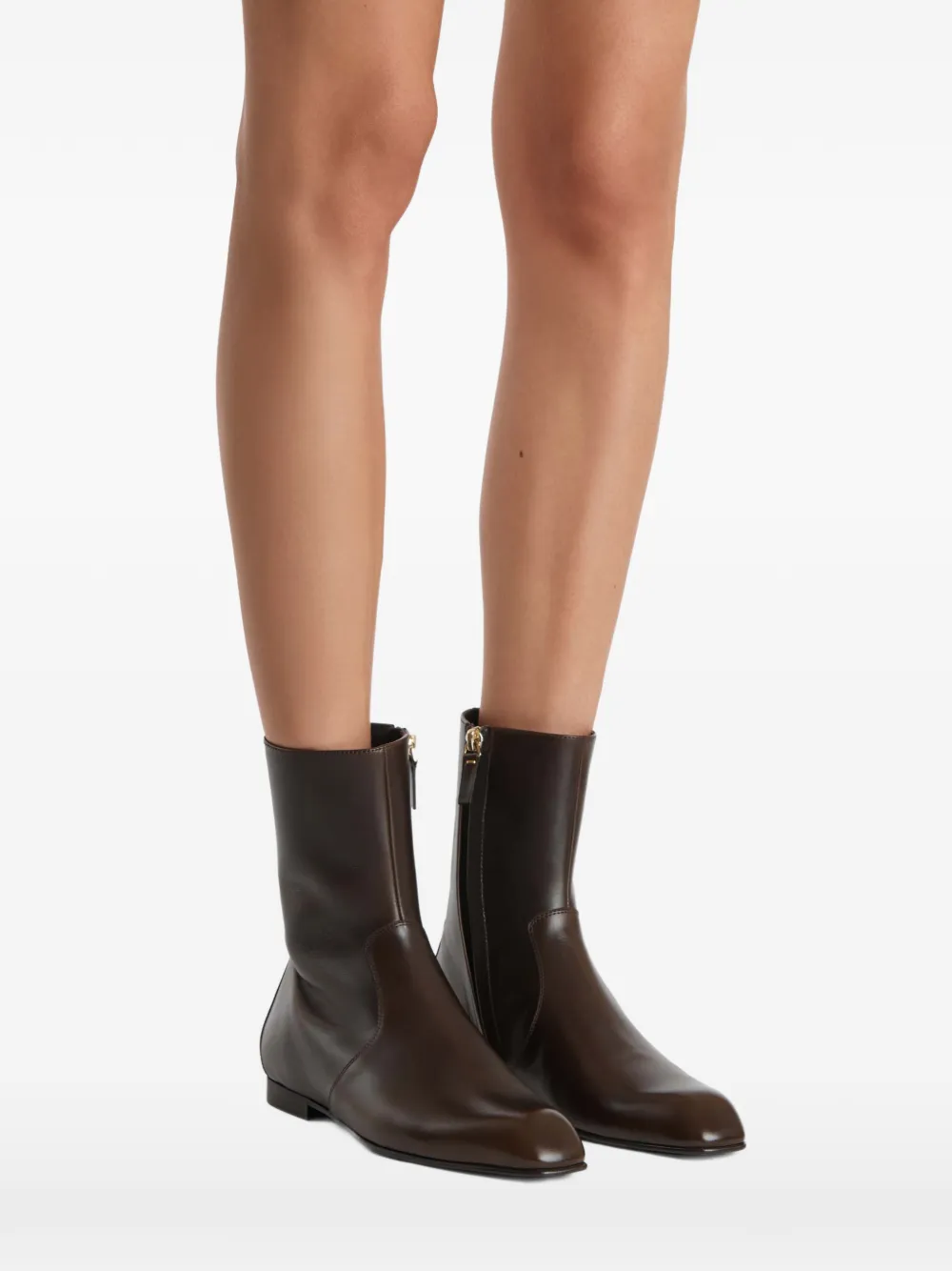 KHAITE Colt ankle boots Bruin