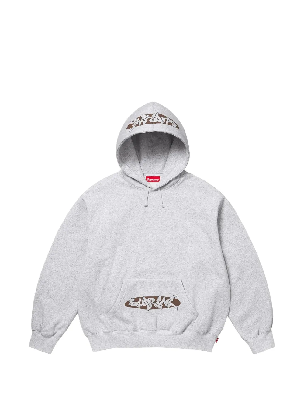 Supreme logo hoodie - Grigio