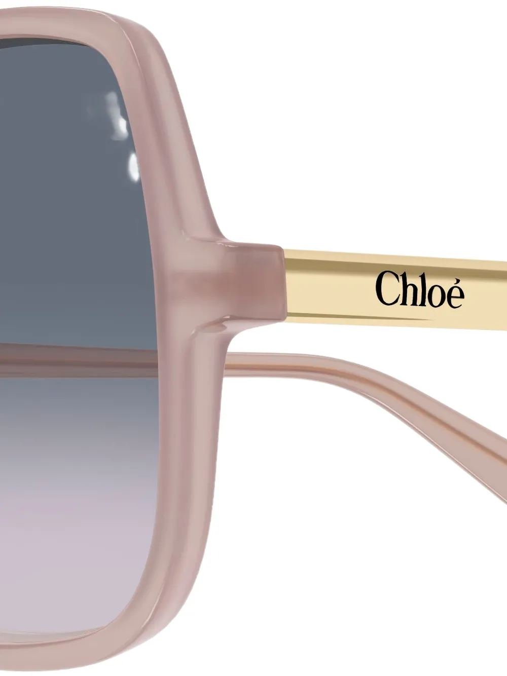 Chloé Eyewear Zonnebril met oversized montuur Beige