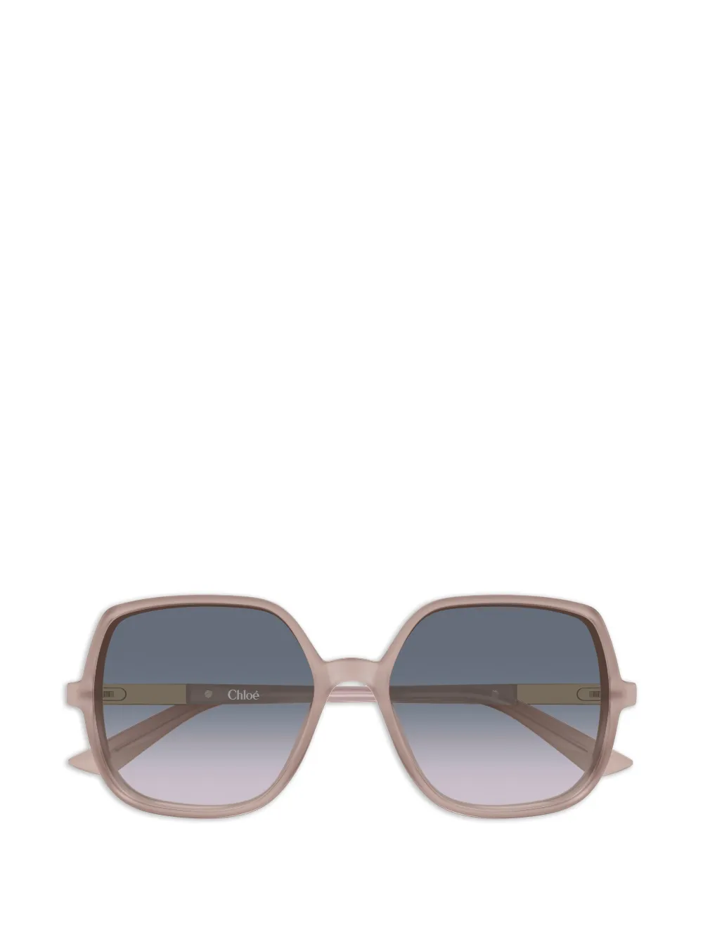 Chloé Eyewear oversized geometric-frame sunglasses - Toni neutri