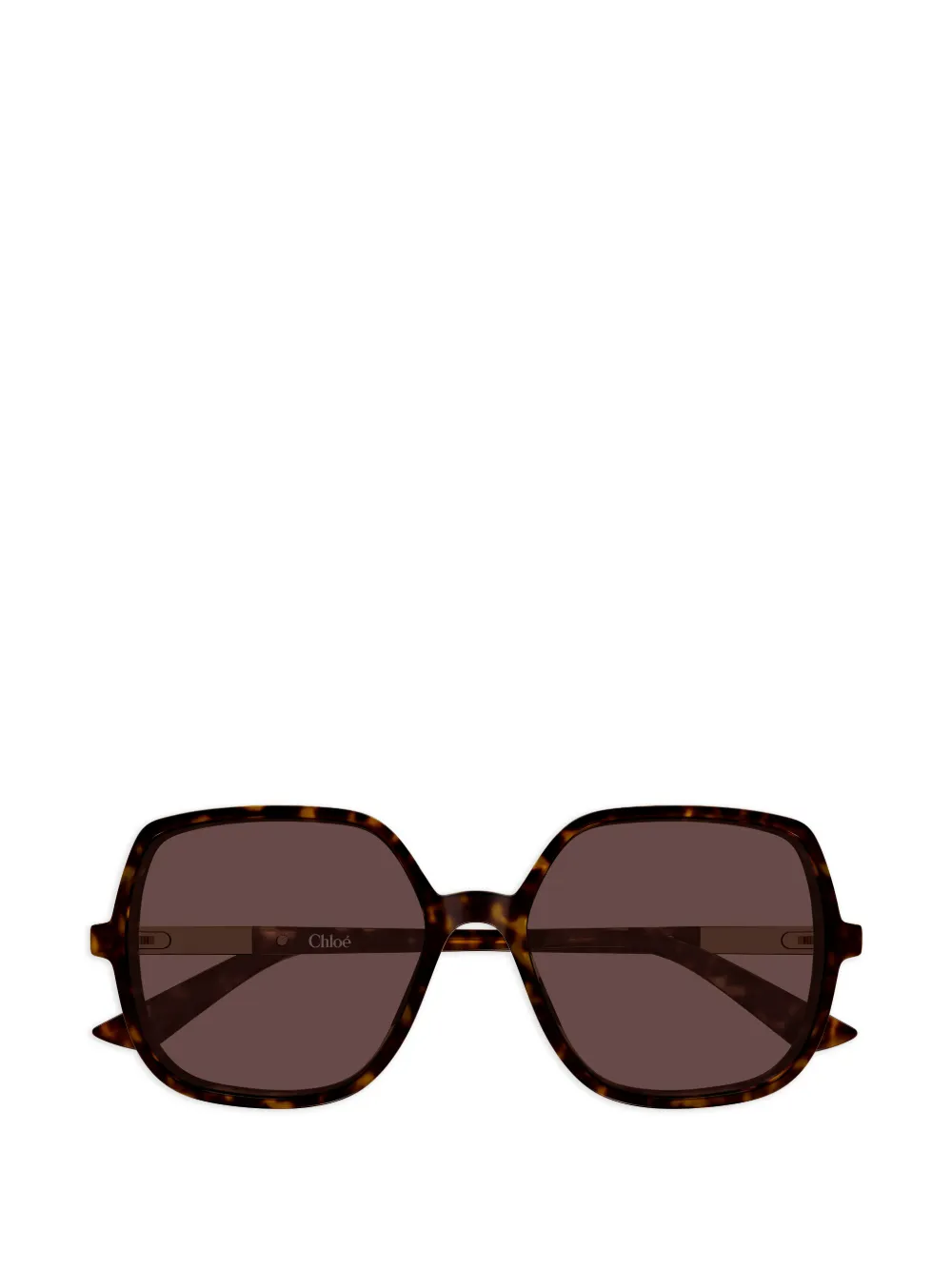 Chloé Eyewear Occhiali da sole oversize - HAVANA-HAVANA-BROWN
