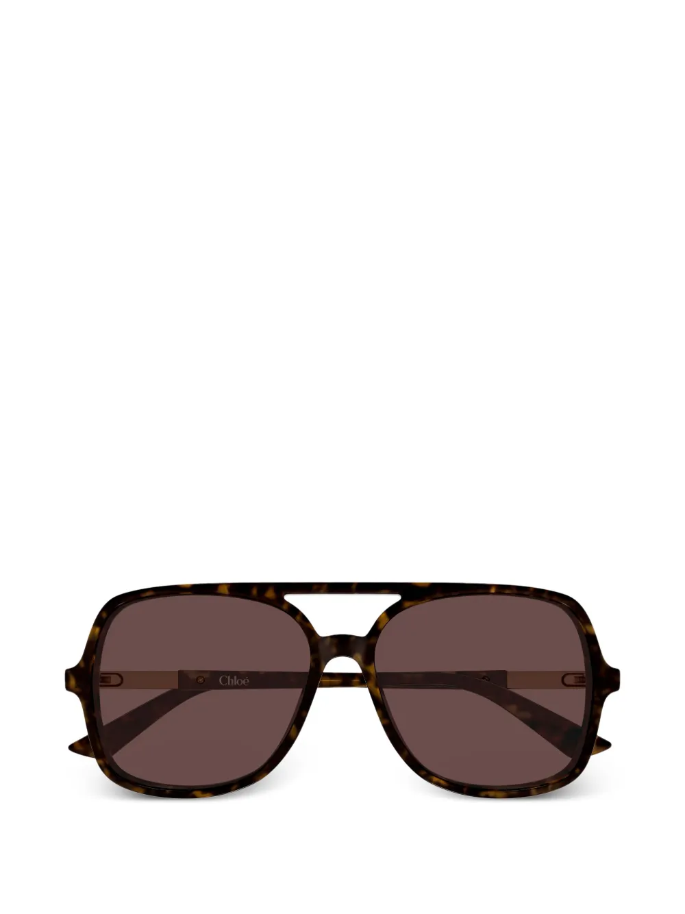 Chloé Eyewear Occhiali da sole oversize - HAVANA-HAVANA-BROWN