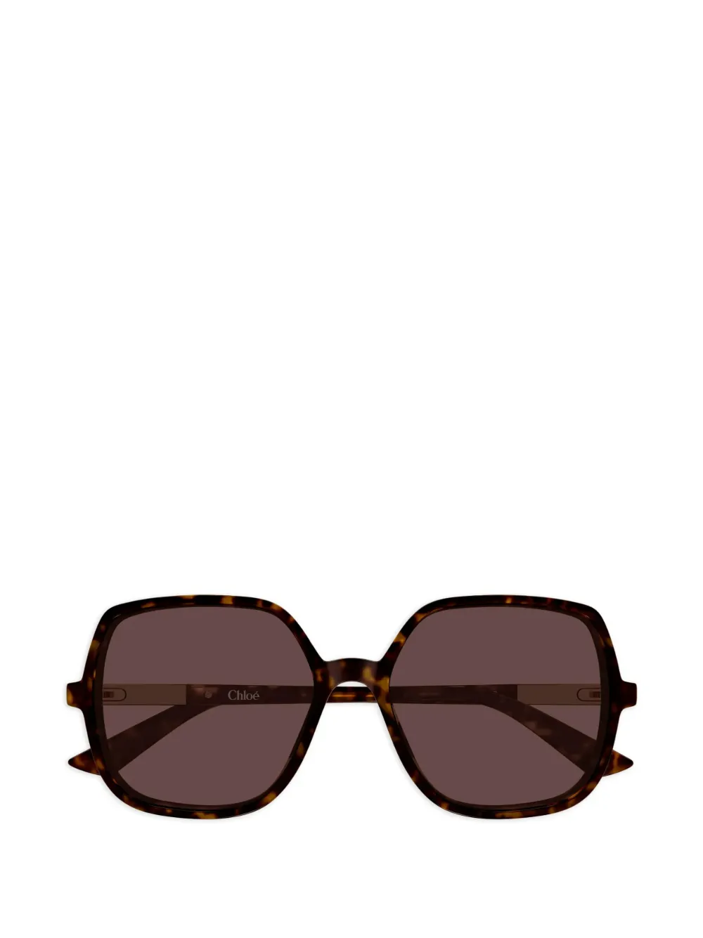 Chloé Eyewear Occhiali da sole oversize - HAVANA-HAVANA-BROWN