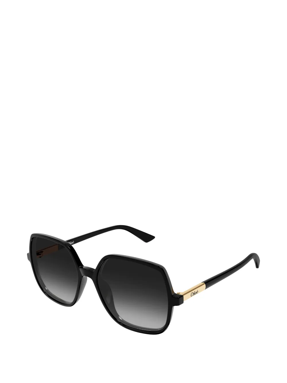  Chloé Eyewear Occhiali Da Sole Geometrici Oversize - Nero 