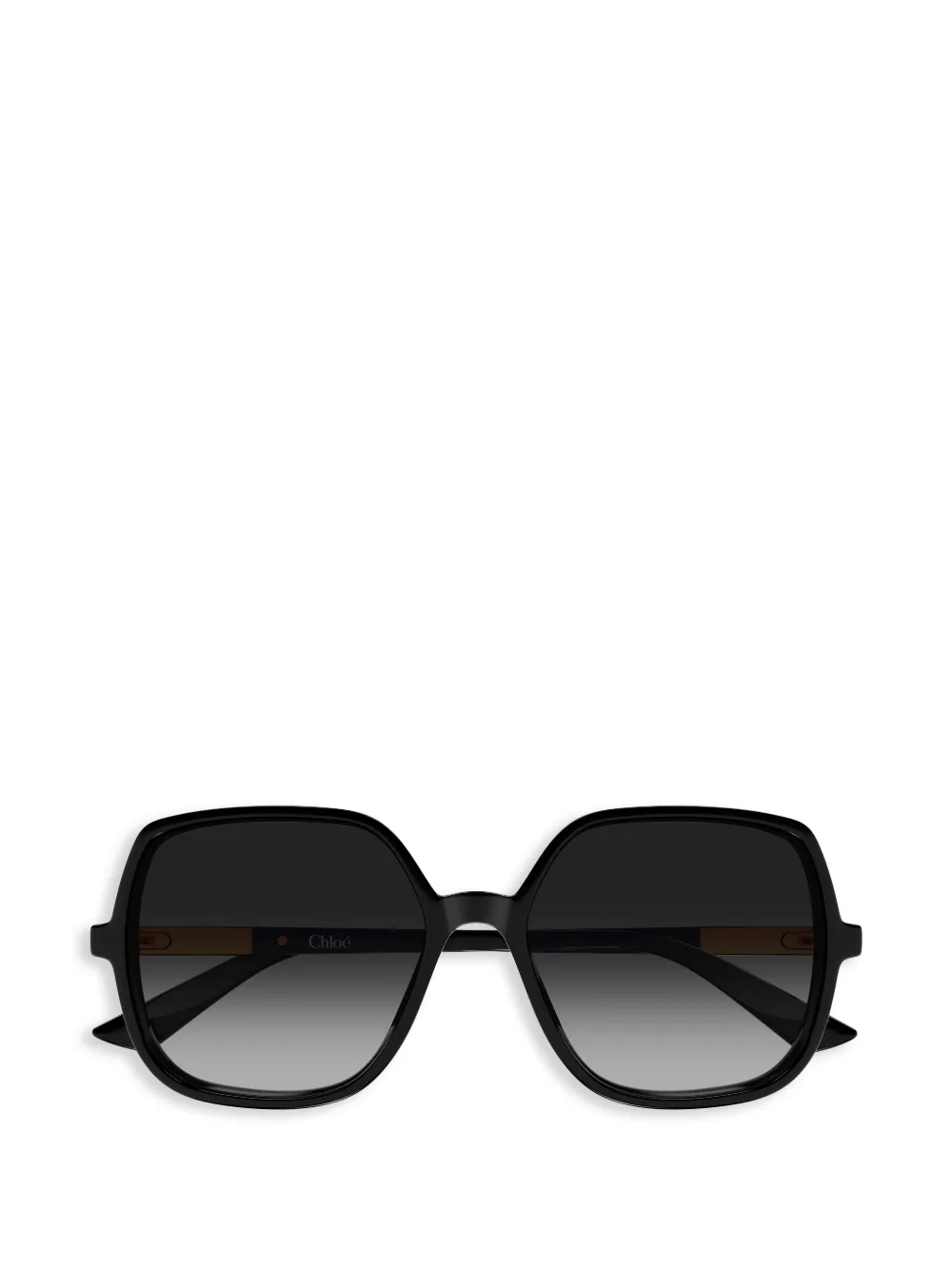 Chloé Eyewear oversized geometric-frame sunglasses - Nero
