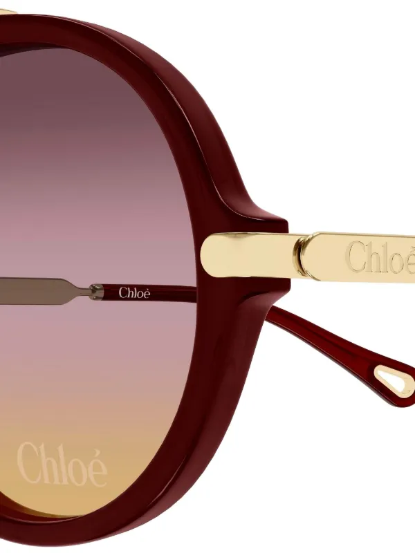 Chloé Eyewear オーバーサイズ グラデーションレンズ サングラス